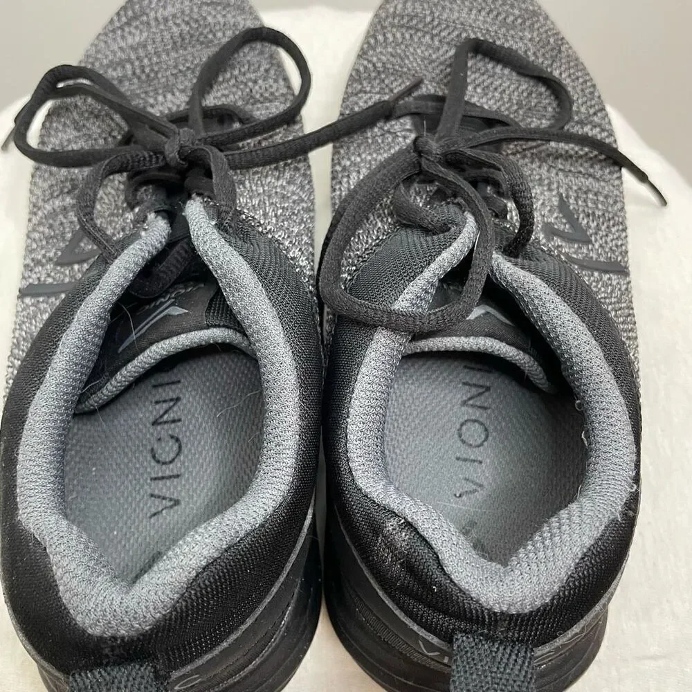 Vionic 335 Adley Womens Black Gray Lace Up Knit‎ Shoes ASR-1437 - Size 7 Comfort